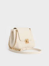 Charles & Ke*th -  Donna Crinkle-Effect Shoulder Bag - Cream
